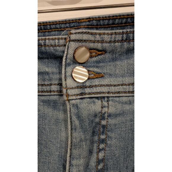 Pilcro and the Letterpress Anthropologie High-Waisted Pleated Jeans 27 - Picture 2 of 8